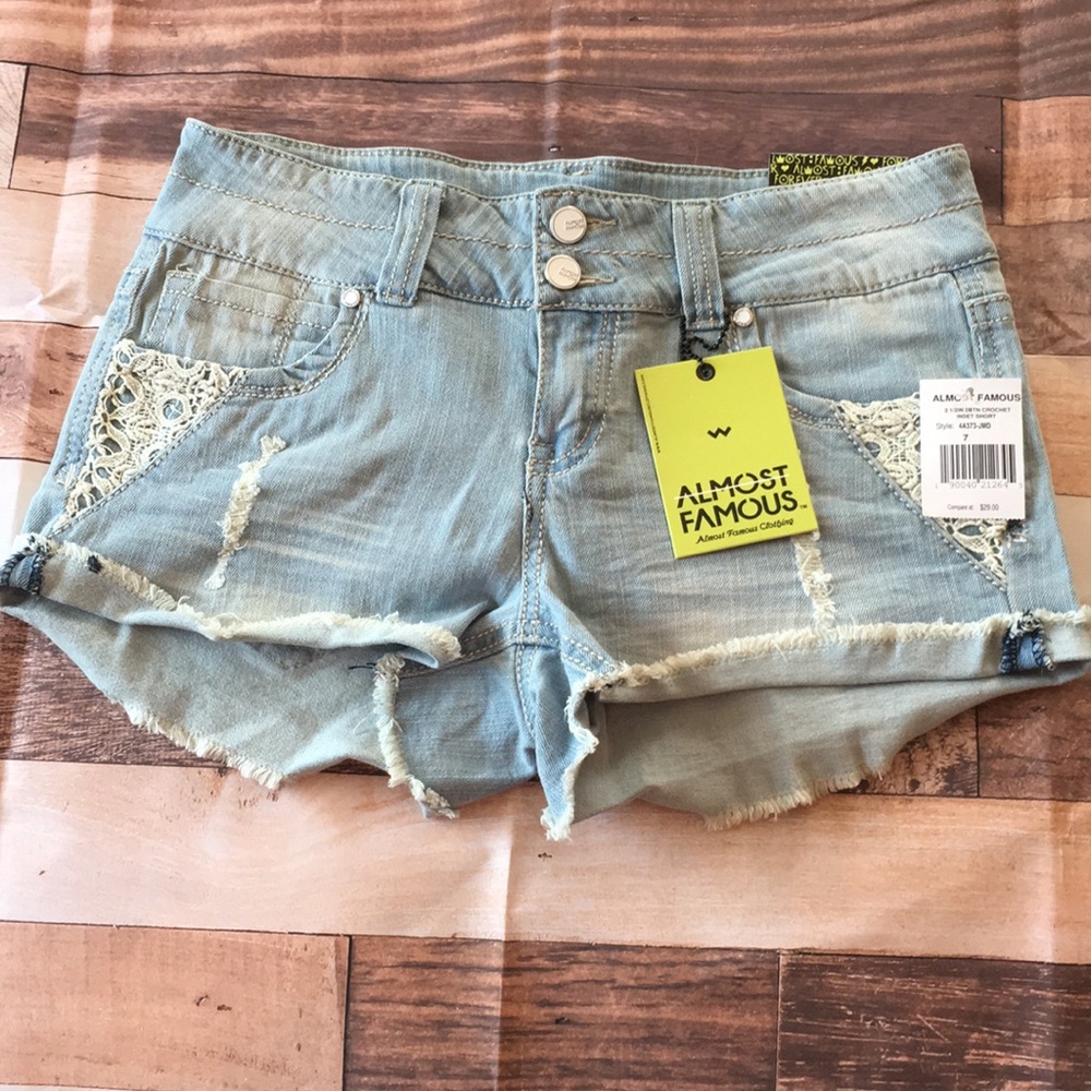 Stretch Denim Shorts